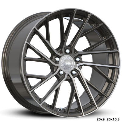 Road Force RFF2 20" 10,5J ET20 BLANK Machined Gunmetal Tinted Clear