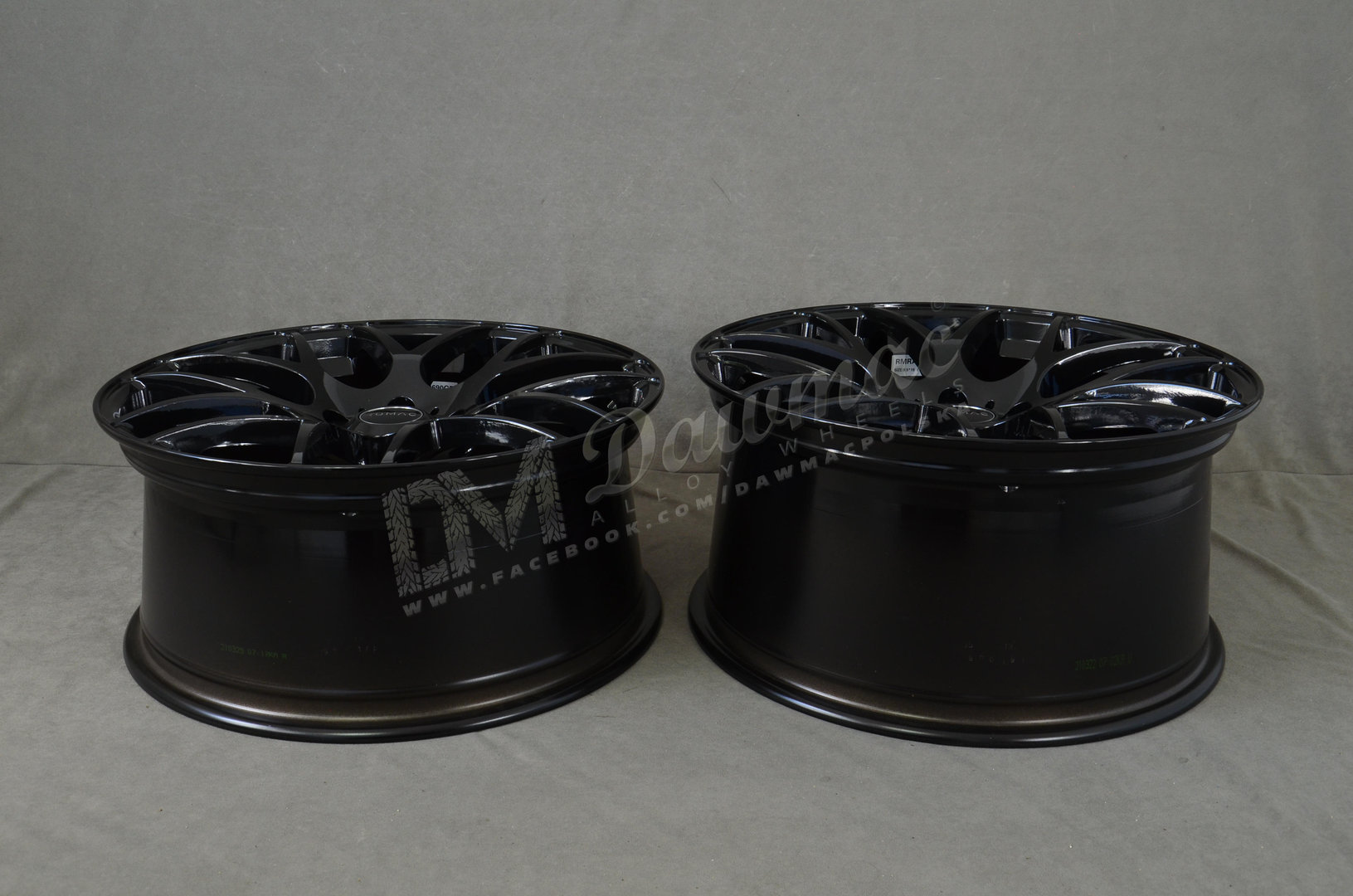 Romac Radium 19" 8,5J ET45 + 9,5J ET45 5x112 Gloss Black - obrazek 7