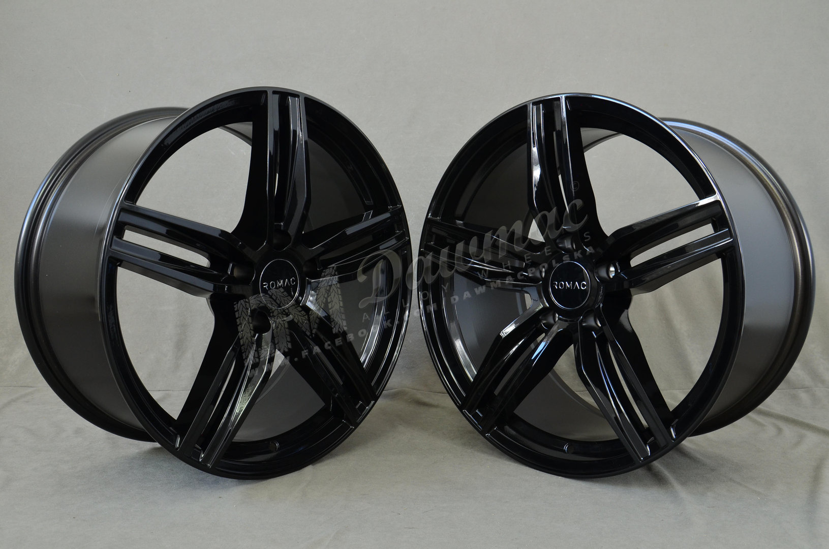 Romac Venom 19" 8,5J ET35 + 9,5J ET38 5x120 Gloss Black - obrazek 3