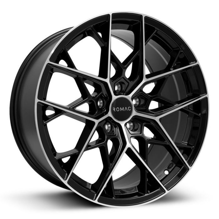 Romac Vortex 18" 8.5J ET37 5x120 Gloss Black Polish - obrazek 2