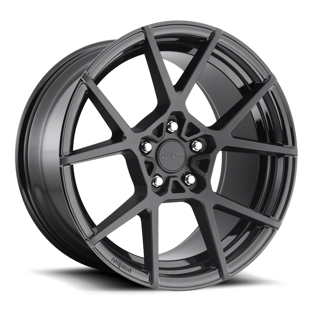 Rotiform KPS 19" 8.5J ET45 5x112 Matte Black Face w/ Gloss Black