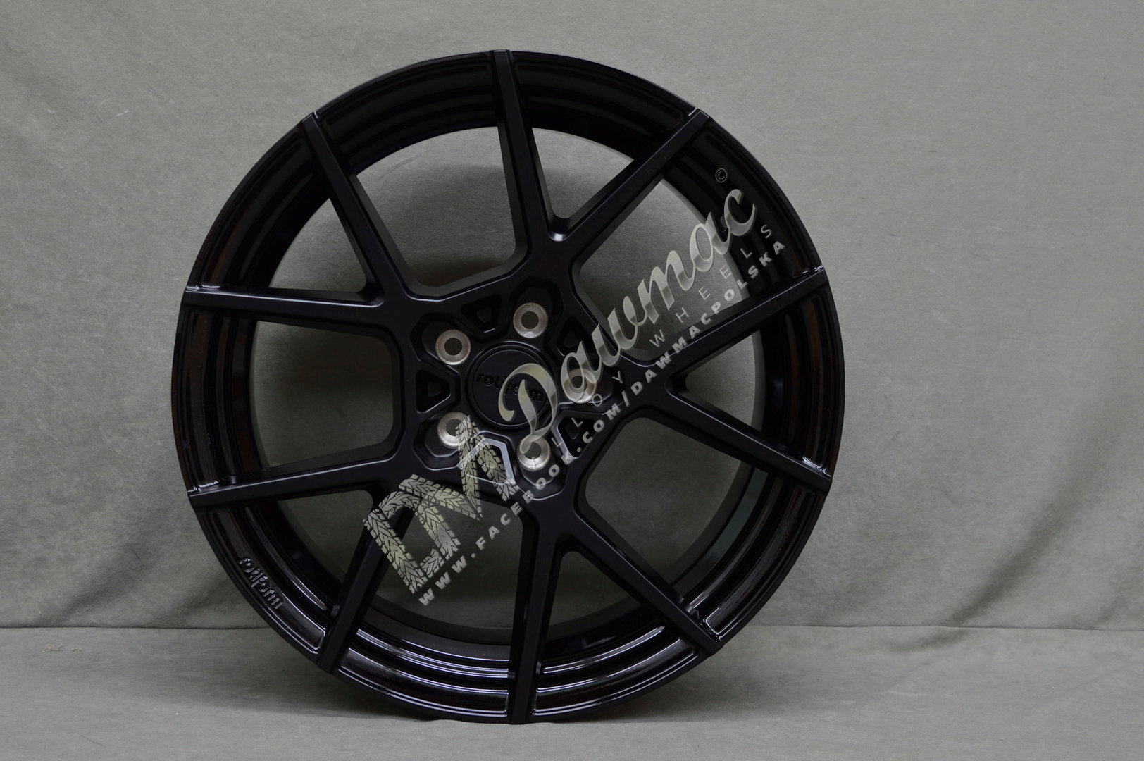 Rotiform KPS 20" 8.5J ET45 5x112 Matte Black Face w/ Gloss Black - obrazek 2