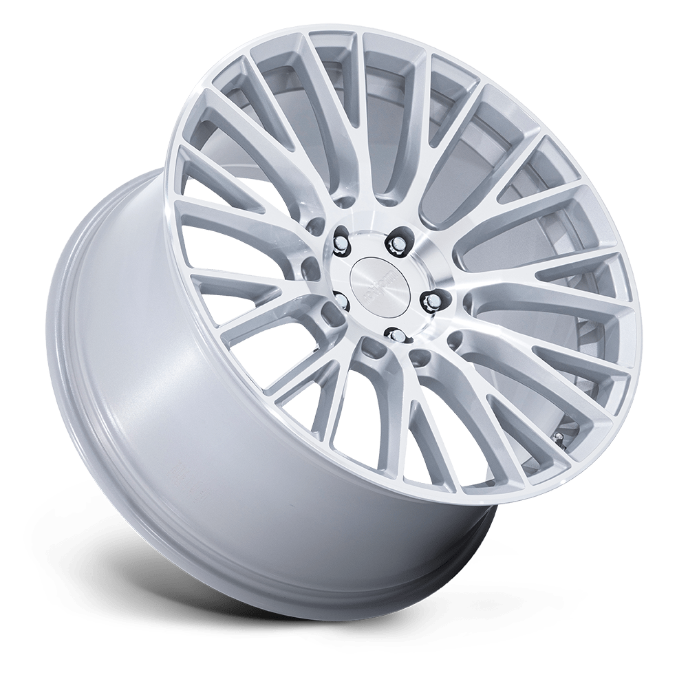 Rotiform LSE 20" 8.5J ET20 5x112 Gloss Silver w/Machined Face - obrazek 3