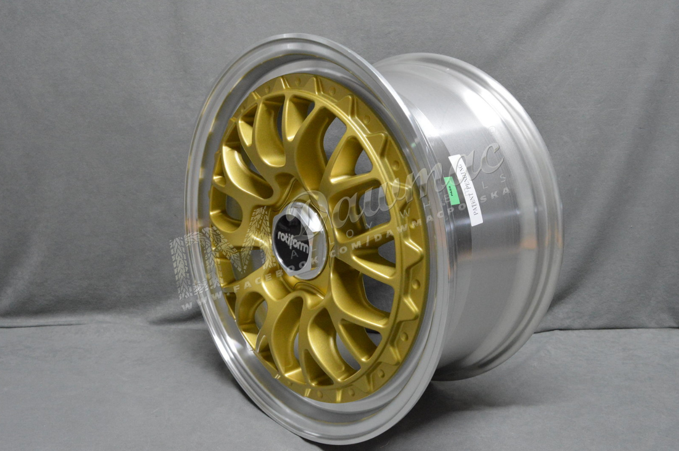 Rotiform LSR 19" 8.5J ET35 5x112 Gold Machined Lip - obrazek 4