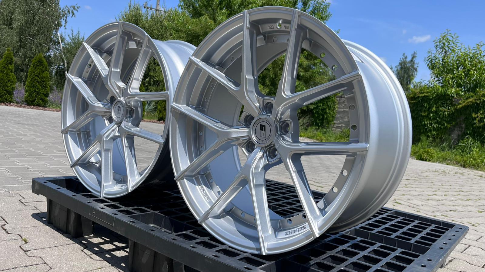 SIXNINE WHEELS FF-ONE 20" 8,5J ET28 + 10J ET40 5x112 Hyper Silver - obrazek 4