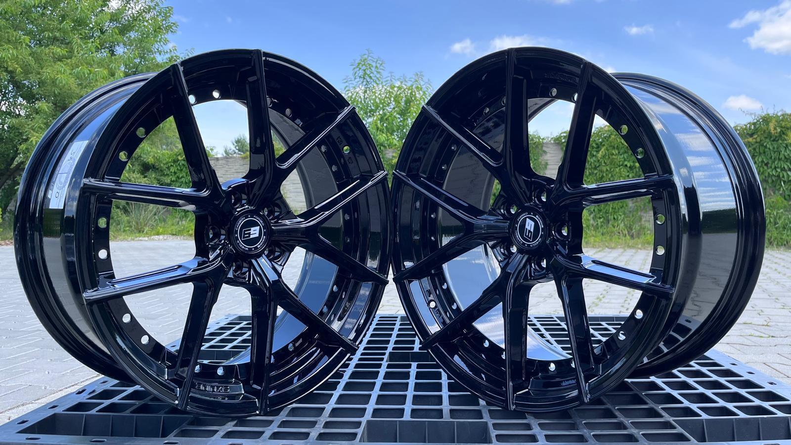 SIXNINE WHEELS FF-ONE 20" 9,5J ET20 + 10,5J ET35 5x120 Glossy Black - obrazek 3