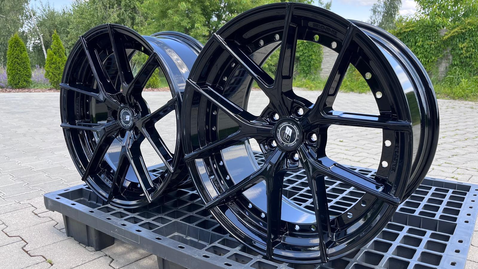 SIXNINE WHEELS FF-ONE 20" 9J ET42 + 10J ET40 5x120 Glossy Black - obrazek 5