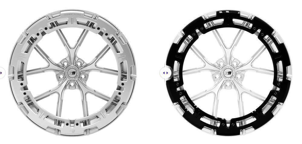 SIXNINE WHEELS FF-ONE 20" 9J ET42 + 10J ET40 5x120 Glossy Black - obrazek 9