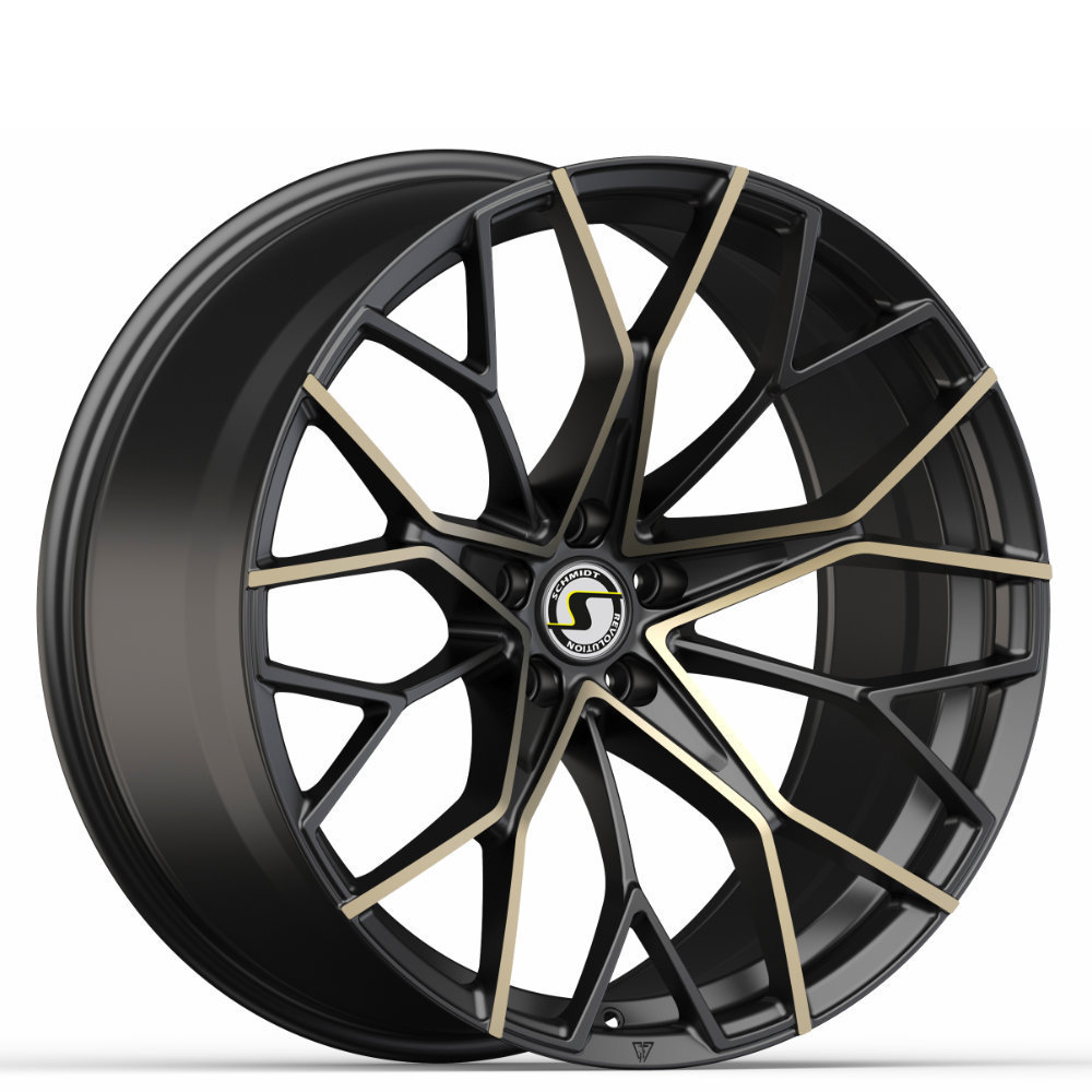 Schmidt Kyan 21" 11,5J ET15 5x112 Satin Black w/Bronze Deep Concave - obrazek 2