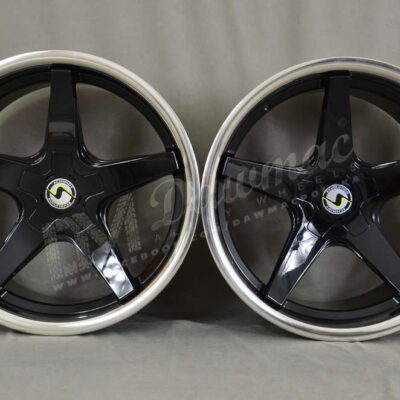 Schmidt XS5 20" 10,5J ET10-ET40 BLANK Gloss Black Polished Lip