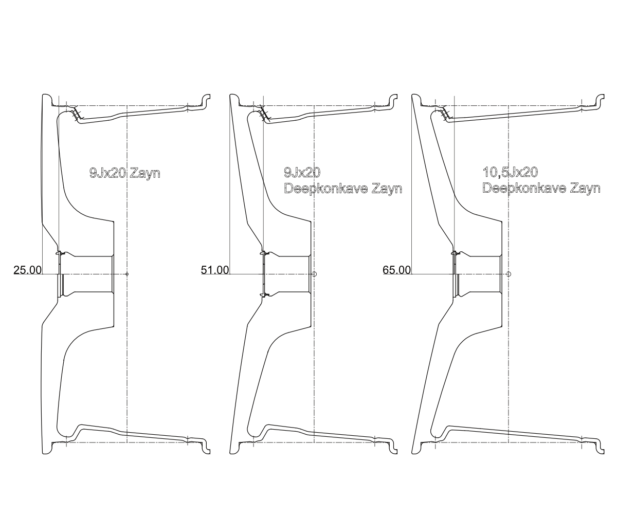 Schmidt Zayn 20" 9J ET5-45 BLANK Deep Concave Matt Bronze - obrazek 4