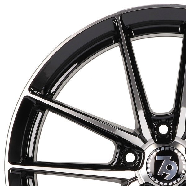 Seventy9 SCF-A 18" 8J ET35 + 9J ET40 5x120 Black Front Polished - obrazek 7