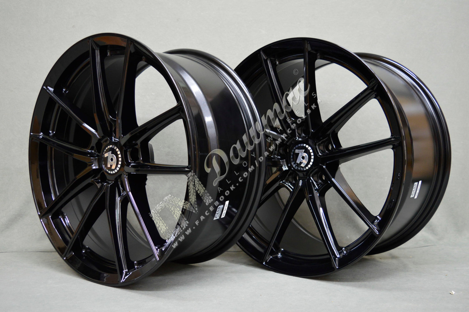 Seventy9 SCF-A 18" 8J ET35 + 9J ET40 5x120 Black Glossy - obrazek 3