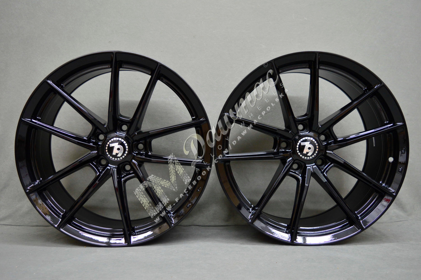 Seventy9 SCF-A 19" 8,5J ET33 + 9,5J ET38 5x120 Black Glossy - obrazek 2