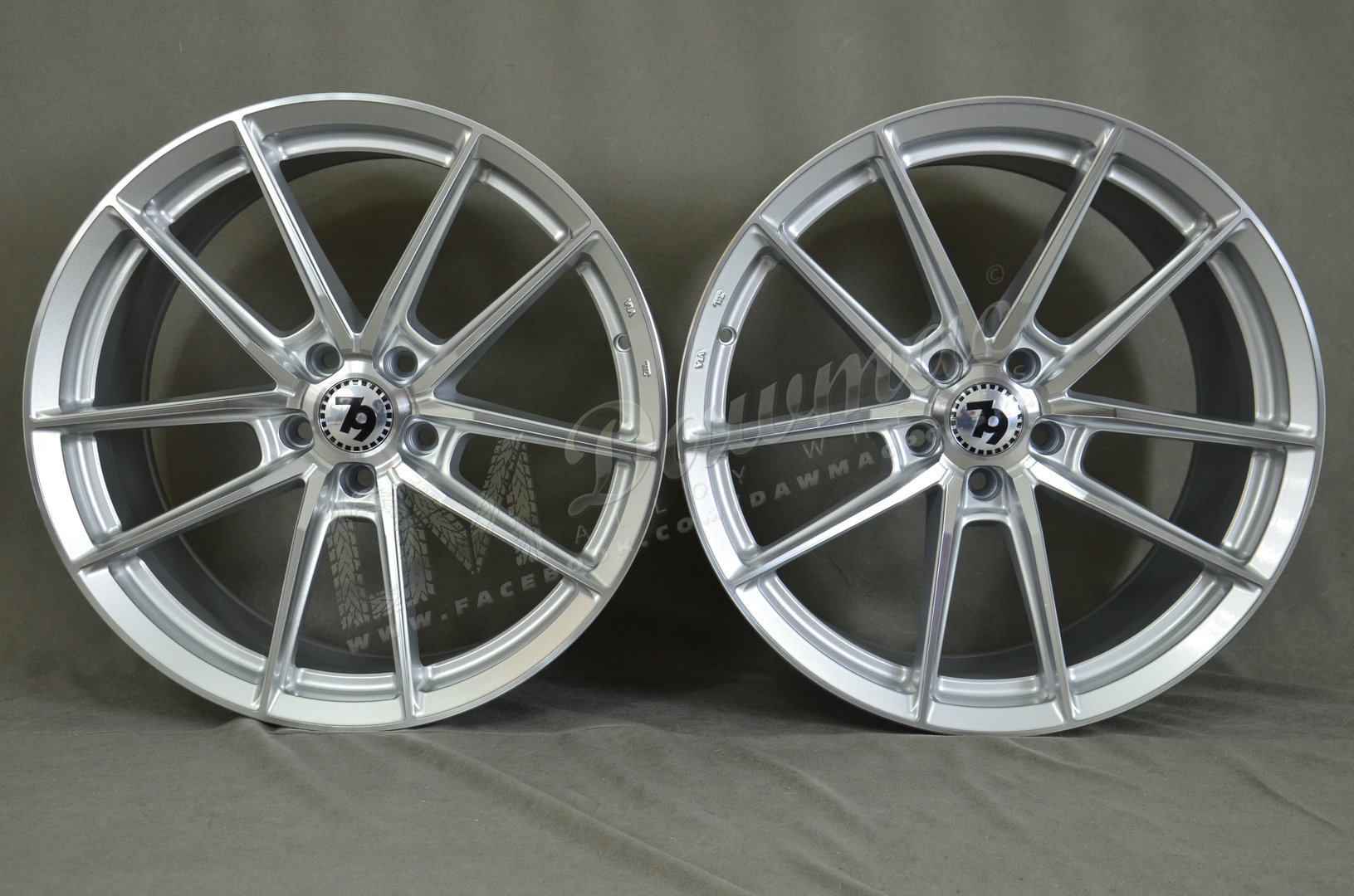 Seventy9 SCF-A 19" 8,5J ET35 + 9,5J ET38 5x112 Silver Front Polished - obrazek 2