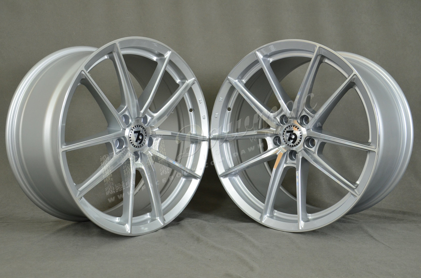 Seventy9 SCF-A 19" 8,5J ET35 + 9,5J ET38 5x112 Silver Front Polished - obrazek 3