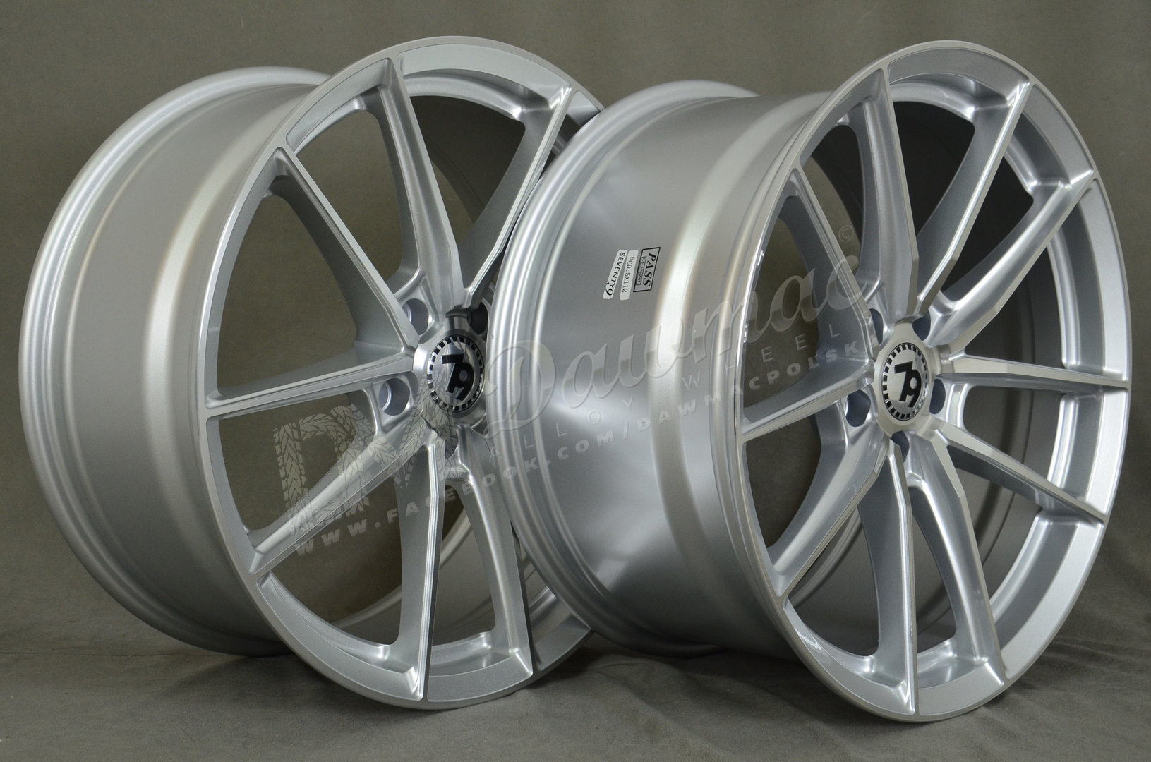 Seventy9 SCF-A 19" 8,5J ET35 + 9,5J ET38 5x112 Silver Front Polished - obrazek 4