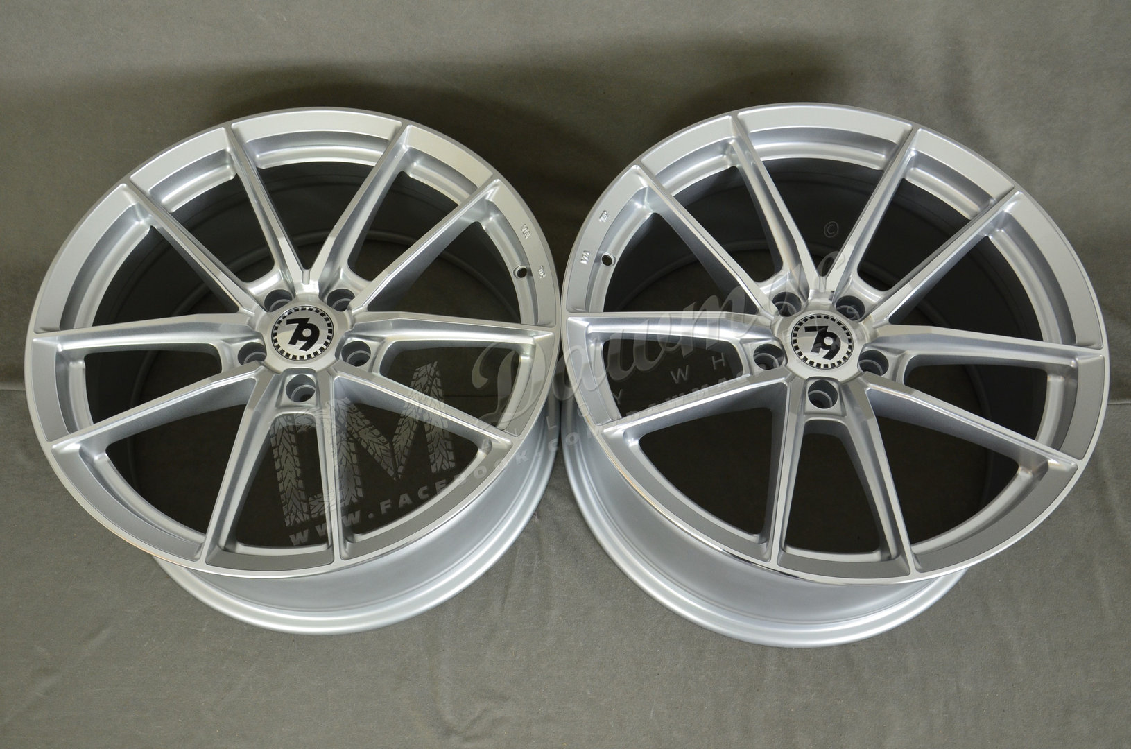 Seventy9 SCF-A 19" 8,5J ET35 + 9,5J ET38 5x112 Silver Front Polished - obrazek 6