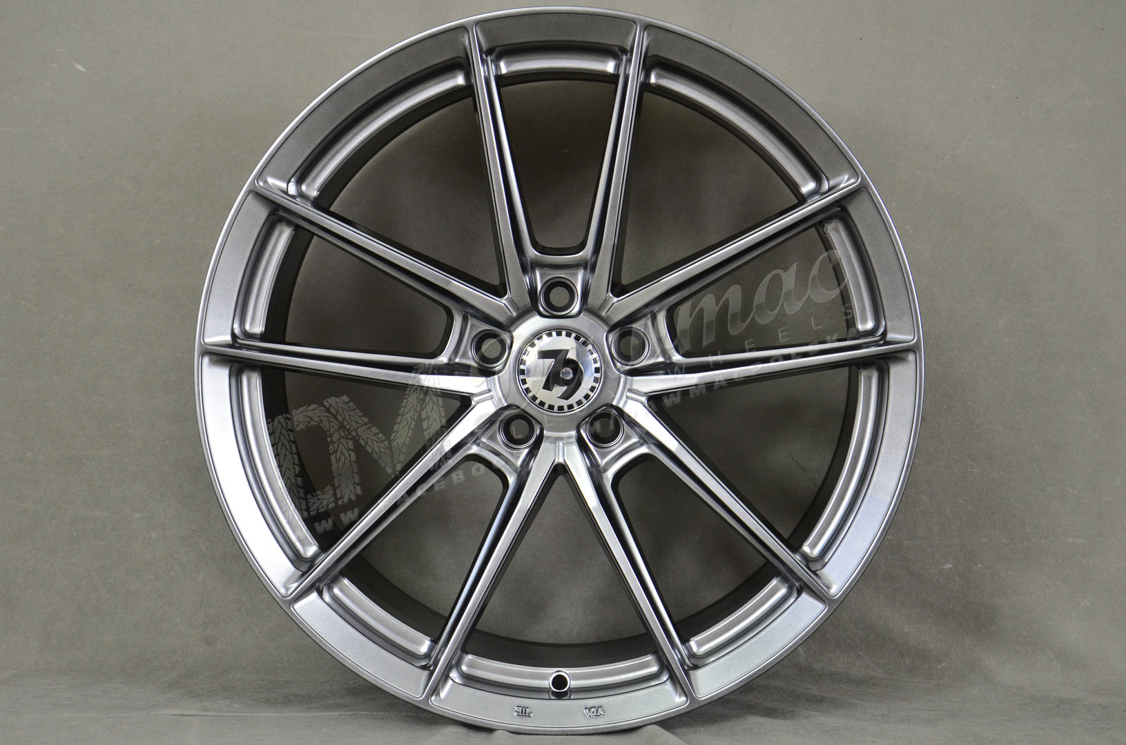 Seventy9 SCF-A 19" 9,5J ET38 5x112 Diamond Hiper Black - obrazek 2