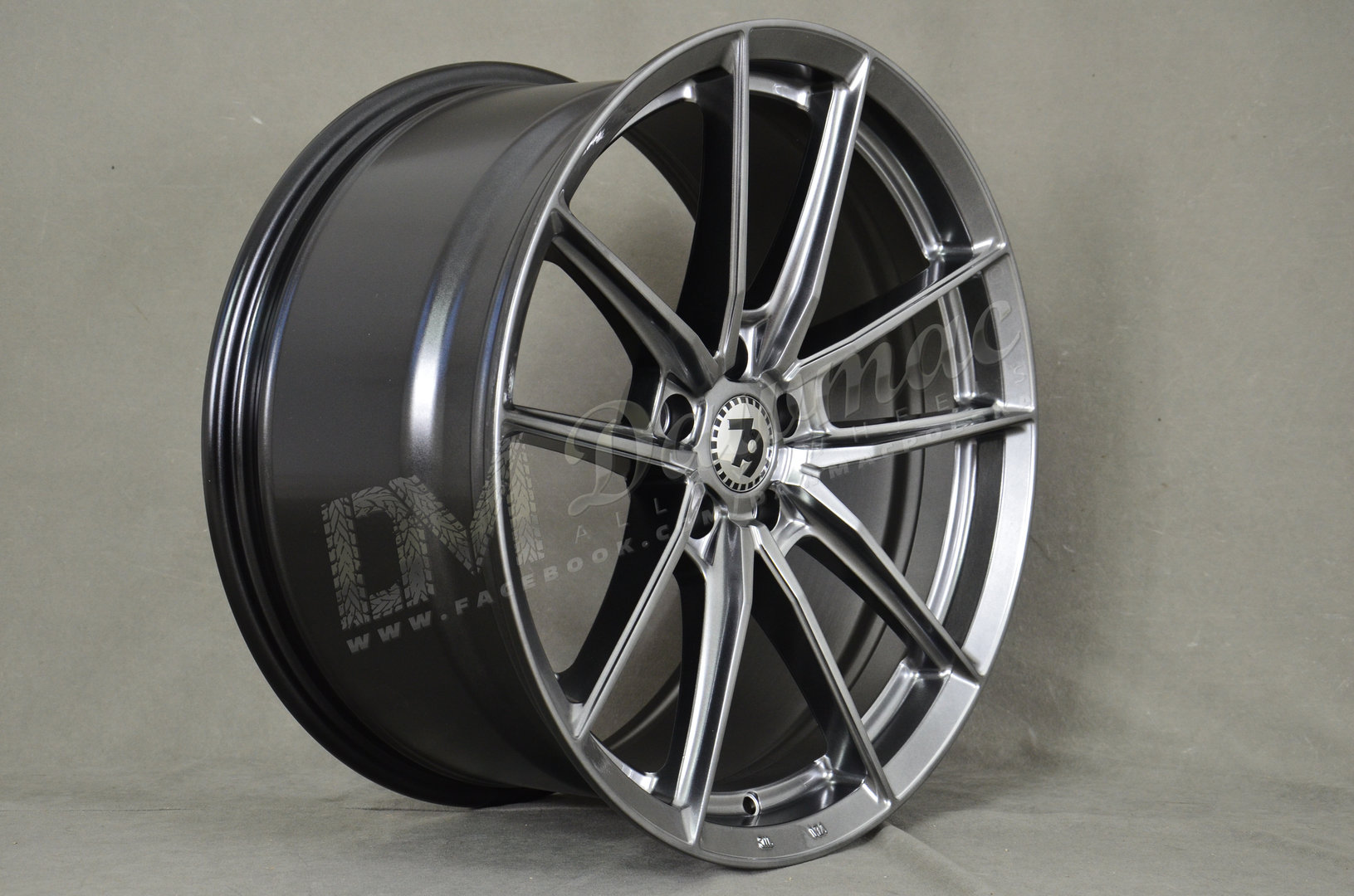 Seventy9 SCF-A 19" 9,5J ET38 5x112 Diamond Hiper Black - obrazek 3