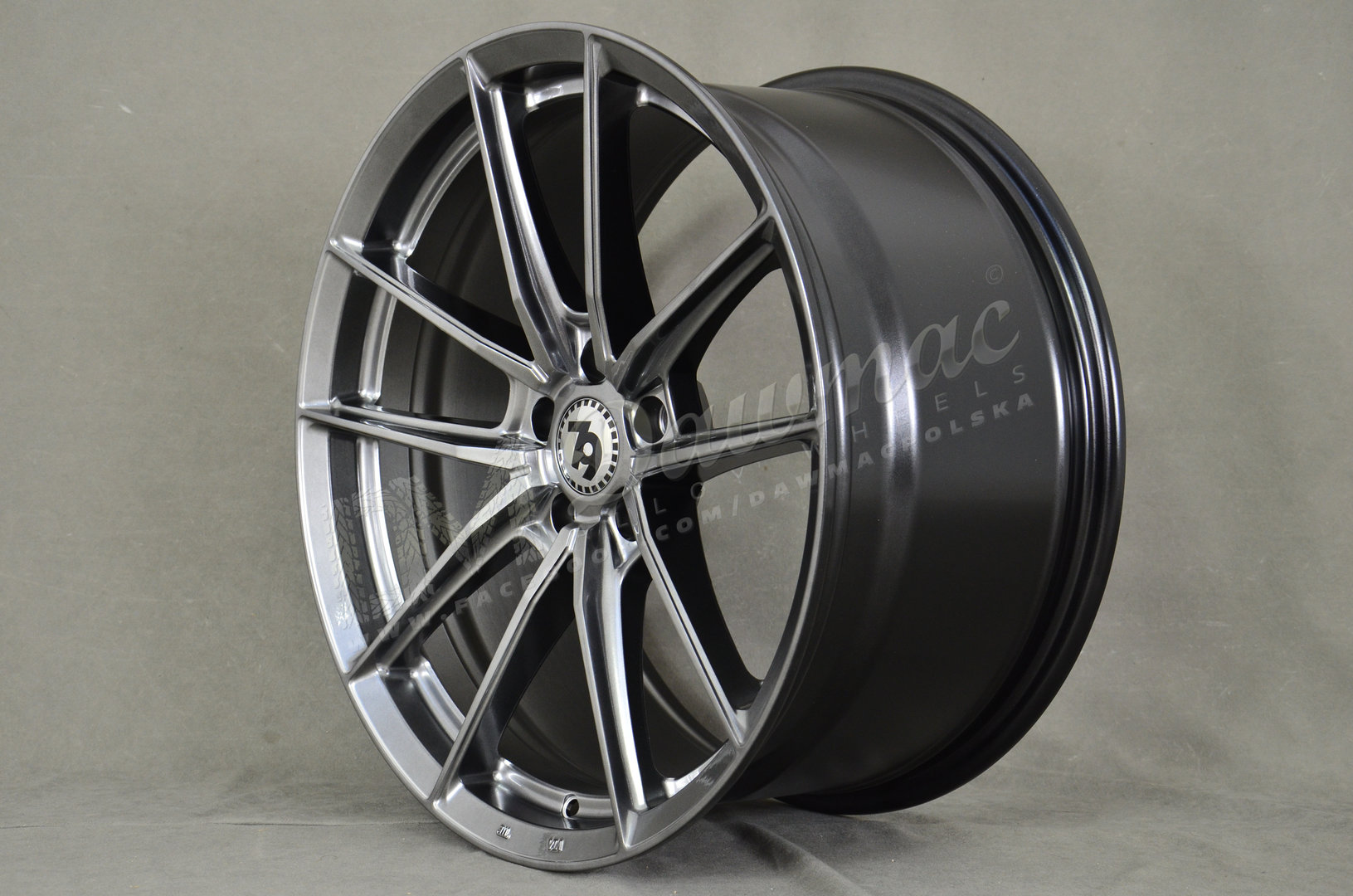 Seventy9 SCF-A 19" 9,5J ET38 5x112 Diamond Hiper Black - obrazek 4