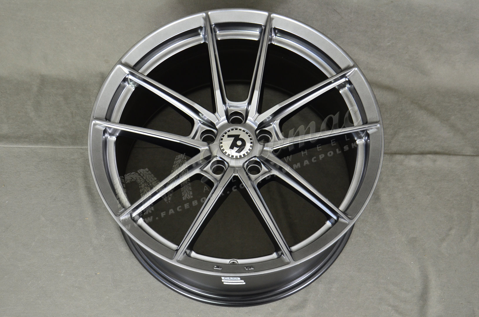 Seventy9 SCF-A 19" 9,5J ET38 5x112 Diamond Hiper Black - obrazek 5