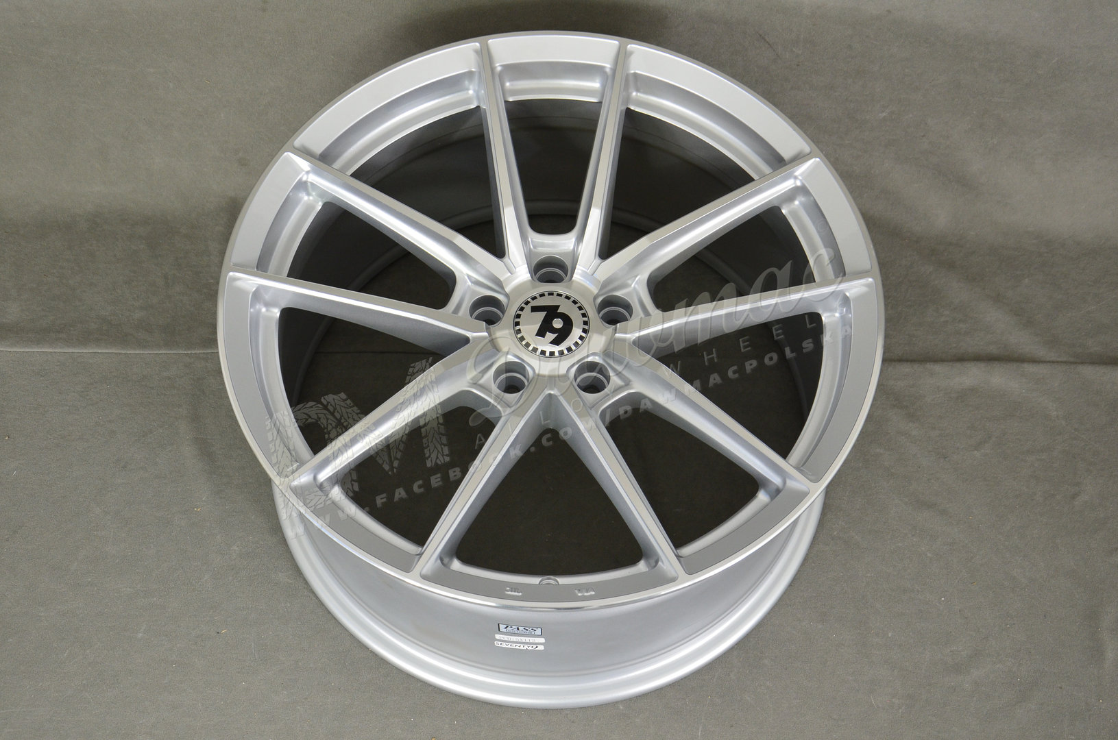 Seventy9 SCF-A 19" 9,5J ET38 5x112 Silver Front Polished - obrazek 5