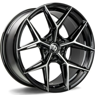 Seventy9 SCF-B 18" 8J ET35 5x112 Black Front Polished