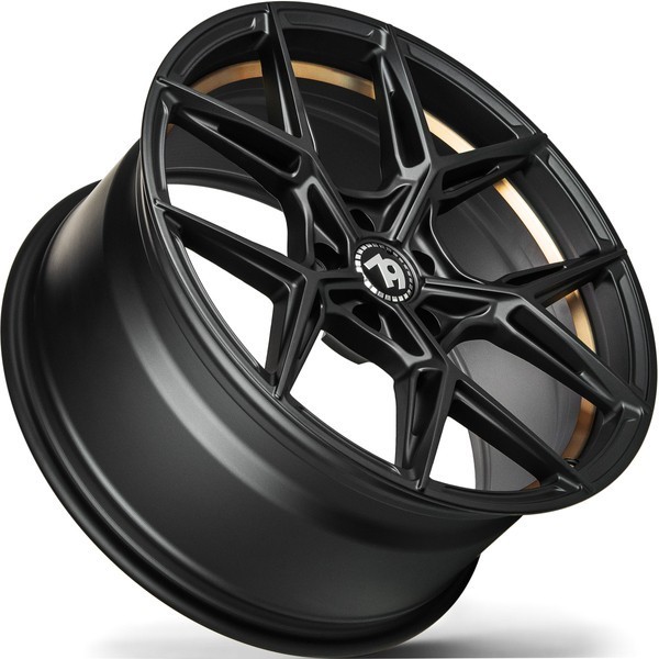 Seventy9 SCF-B 19" 8,5J ET30 5x120 Black Glossy Gold Inner Lip - obrazek 8