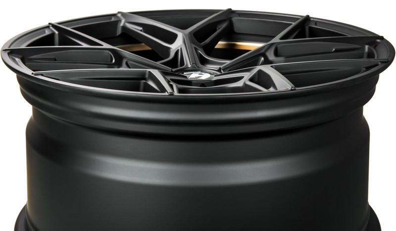 Seventy9 SCF-B 19" 8,5J ET30 + 9,5J ET35 5x120 Black Glossy Gold Inner Lip - obrazek 9