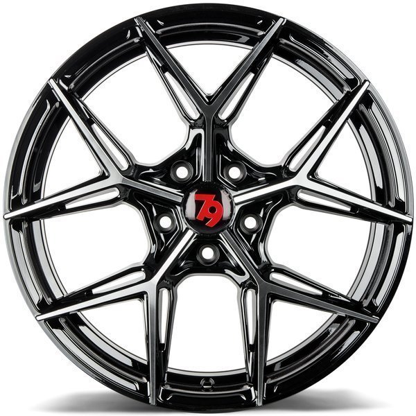 Seventy9 SCF-B 19" 9,5J ET35 5x120 Black Front Polished - obrazek 6