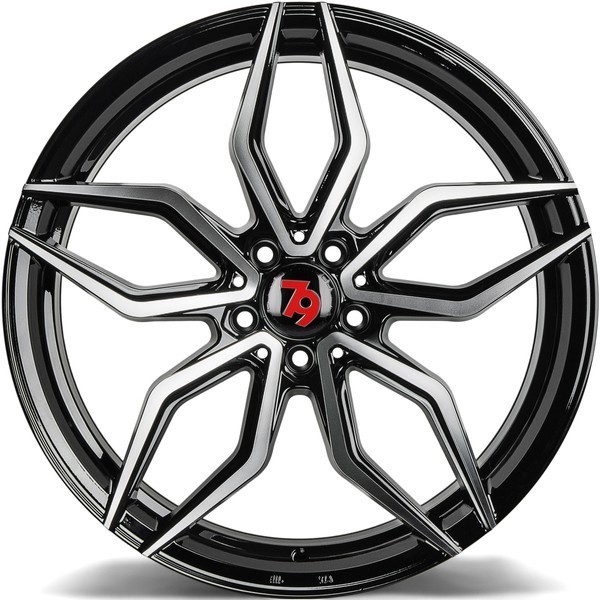 Seventy9 SCF-D 18" 8J ET30 + 9J ET35 5x120 Black Front Polished - obrazek 6