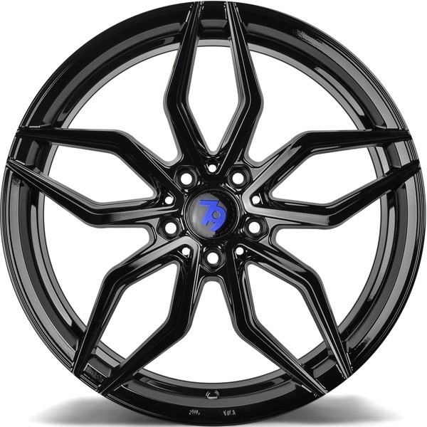 Seventy9 SCF-D 19" 8,5J ET35 + 9,5J ET40 5x112 Black Glossy - obrazek 4