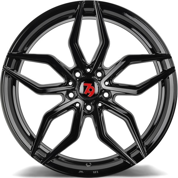 Seventy9 SCF-D 19" 8,5J ET35 + 9,5J ET40 5x112 Black Glossy - obrazek 6
