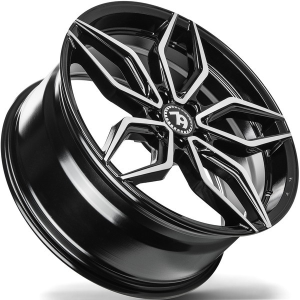 Seventy9 SCF-D 20" 9J ET30 + 10,5J ET40 5x112 Black Front Polished - obrazek 8