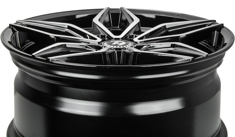 Seventy9 SCF-D 20" 9J ET30 + 10,5J ET40 5x112 Black Front Polished - obrazek 9