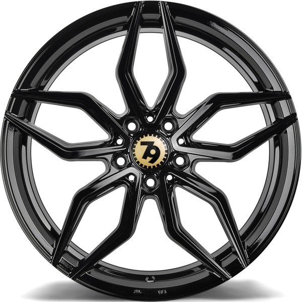 Seventy9 SCF-D 20" 9J ET30 + 10,5J ET40 5x112 Black Glossy - obrazek 5