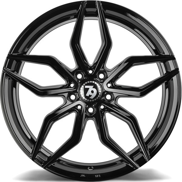 Seventy9 SCF-D 20" 9J ET30 + 10,5J ET40 5x120 Black Glossy - obrazek 3
