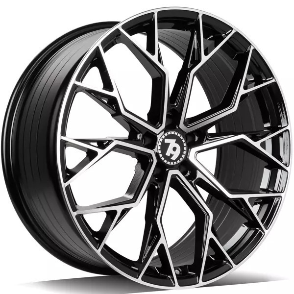 Seventy9 SCF-H 19" 8,5J ET30 + 9,5J ET 35 5x120 Black Front Polished