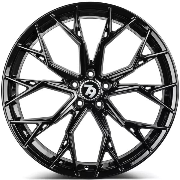 Seventy9 SCF-H 19" 9,5J ET35 5x120 Black Glossy - obrazek 3