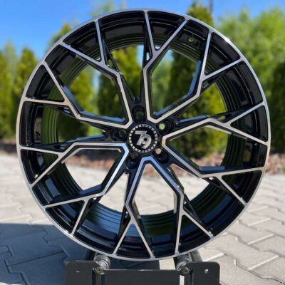 Seventy9 SCF-H 20" 9J ET30 5x112 Black Front Polished