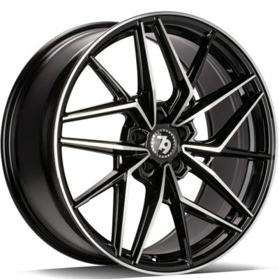 Seventy9 SCF-I 18" 8J ET30 5x120 Black Front Polished