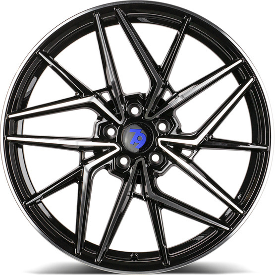 Seventy9 SCF-I 20" 9J ET30 5x112 Black Front Polished - obrazek 3