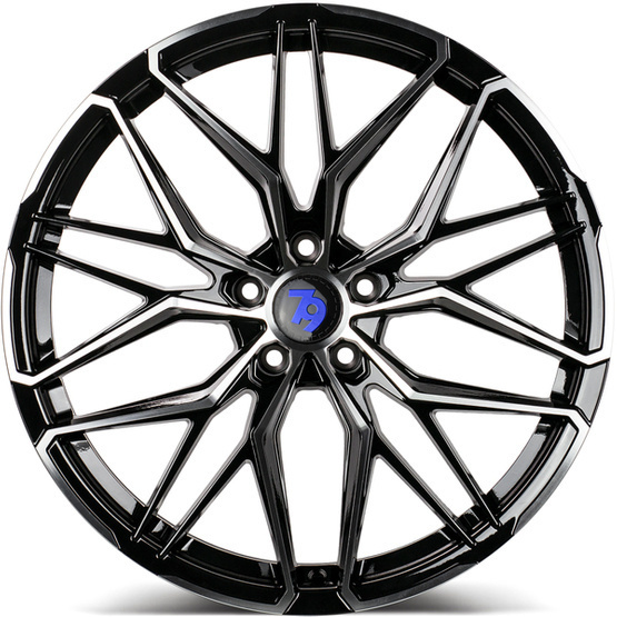 Seventy9 SCF-J 18" 8J ET30 5x120 Black Front Polished