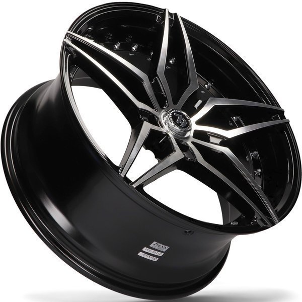Seventy9 SV-AR 19" 8,5J ET30 + 9,5J ET30 5x120 Black Front Polished - obrazek 5
