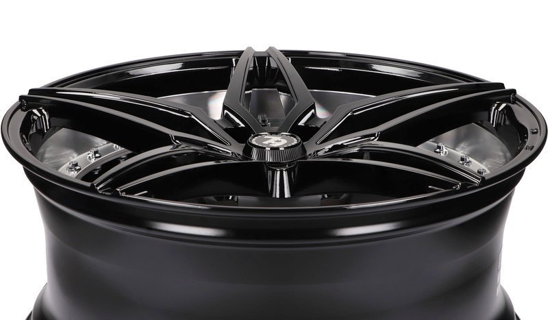 Seventy9 SV-AR 19" 8,5J ET30 + 9,5J ET35 5x120 Black Glossy Inner Polished - obrazek 6
