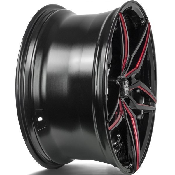 Seventy9 SV-AR 19" 8,5J ET30 + 9,5J ET35 5x120 Black Glossy Milled Red - obrazek 6