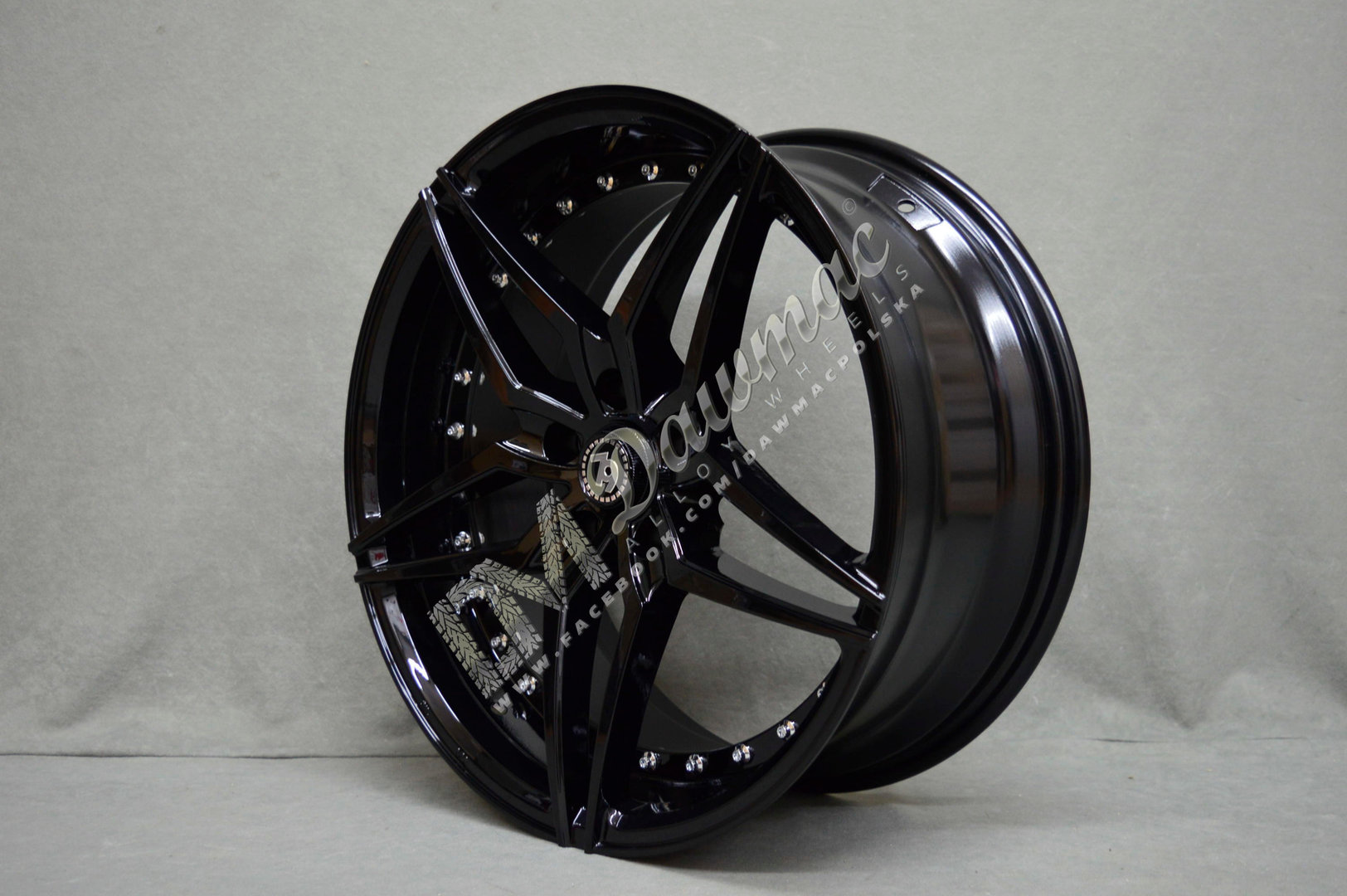 Seventy9 SV-AR 19" 8,5J ET30 + 9,5J ET35 5x120 Black Glossy - obrazek 3
