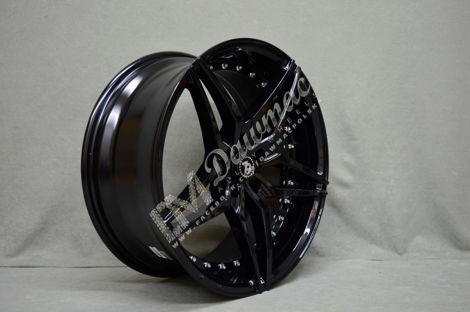Seventy9 SV-AR 19" 8,5J ET35 + 9,5J ET38 5x112 Black Glossy - obrazek 4