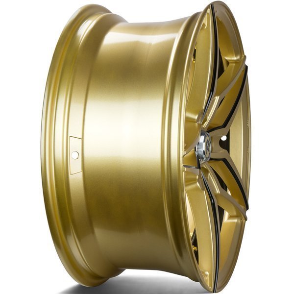 Seventy9 SV-AR 19" 9,5J ET35 5x120 Gold Black Lip Milled Black - obrazek 4